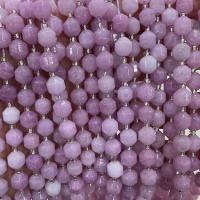 Kunzite Bead, med Glass Seed Beads, Lykta, DIY & olika storlek för val & fasetterad, purpur, Såld Per Ca 14.96 inch Strand