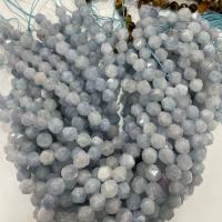 Aquamarine Beads Round Star Cut Faceted & DIY light blue Sold Per Approx 14.96 Inch Strand