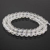 Natural Clear Quartz Beads Round polished DIY & faceted & frosted white Sold Per Approx 14.96 Inch Strand
