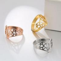Prst prsten z nerezové oceli, 304 Stainless Steel, módní šperky & různé styly pro výběr & pro ženy, více barev na výběr, Prodáno By PC