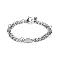 Titanium Steel Bracelet & Bangle, fashion jewelry & different length for choice & Unisex, original color, 6.2mm,7.5mm, Sold By Strand