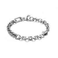 Titanium Steel Bracelet & Bangle, fashion jewelry & different length for choice & Unisex, original color, Sold By Strand