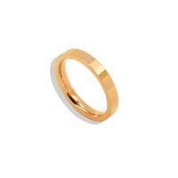 Titantium Steel Finger Ring, Titanium Steel, divat ékszerek & egynemű & különböző méretű a választás, több színt a választás, 3mm, Méret:6-12, Által értékesített PC