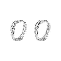 925 Sterling Silver Lever Back Earring Donut for woman silver color 15mm Sold By Pair