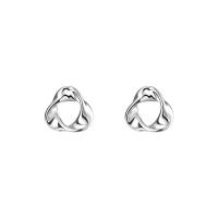 925 Sterling Silver Stud Earrings for woman & hollow silver color Sold By Pair