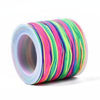 Nylon Polypropylen Cord, DIY, flerfärgad, 8mm, 50m/Spole, Säljs av Spole
