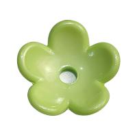 Perles acrylique de couleur unie, fleur, DIY, plus de couleurs à choisir, 17mm, Environ 1150PC/sac, Vendu par sac