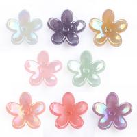 Miracle Acrylic Beads, Flower, injection moulding, DIY, more colors for choice, 17.20x16.50mm, Approx 1100PCs/Bag, Sold By Bag