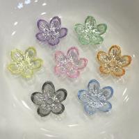 Plated Acrylic Beads Flower colorful plated DIY 12mm Approx Sold By Bag