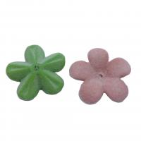 Frosted akryl perler, Flower, du kan DIY & forskellige stilarter for valg, flere farver til valg, Ca. 100pc'er/Bag, Solgt af Bag
