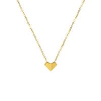 Titanstahl Halskette, mit Verlängerungskettchen von 5cm, Herz, für Frau, keine, 11x10mm, Länge:ca. 40 cm, verkauft von PC