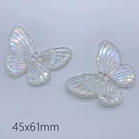 Mobile Phone DIY Decoration Acrylic Butterfly colorful plated Approx Sold By Bag
