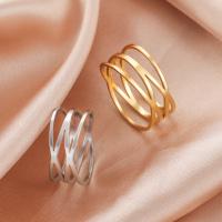 Stainless Steel Finger Ring 304 Stainless Steel Vacuum Ion Plating fashion jewelry & Unisex 1mm Sold By PC