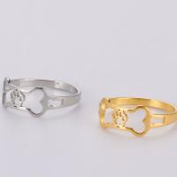 Stainless Steel Finger Ring 304 Stainless Steel Vacuum Ion Plating fashion jewelry & for woman 7.7*14.5mm 2*1mm Sold By PC