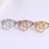 Stainless Steel Finger Ring 304 Stainless Steel Vacuum Ion Plating fashion jewelry & for woman & hollow Sold By PC