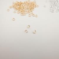 Messing geöffnete Sprung -Ring-, 14 K vergoldet, DIY & verschiedene Größen vorhanden, frei von Nickel, Blei & Kadmium, 5000PCs/Tasche, verkauft von Tasche