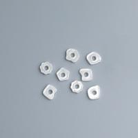 Серебро 925 пробы Металлическая прокладка, Нерегулярные, полированный, DIY, серебряный, 5x0.80mm, отверстие:Приблизительно 1.5mm, продается PC