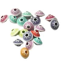 Perle acrylique, vernis au four, DIY & lavage chimique, couleurs mélangées, 9x15mm, Environ 780PC/sac, Vendu par sac