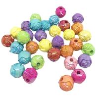 Acrylic Jewelry Beads Rose DIY mixed colors Sold By Bag