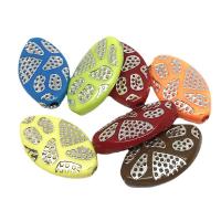 Solid Color Akril gyöngyök, DIY, kevert színek, 13x21mm, Kb 510PC-k/Bag, Által értékesített Bag