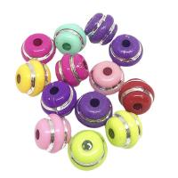 Volltonfarbe Acryl Perlen, DIY, gemischte Farben, 9x8mm, ca. 1150PCs/Tasche, verkauft von Tasche