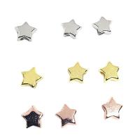 Plated Acrylic Beads, Star, DIY, more colors for choice, 10x6mm, Approx 2280PCs/Bag, Sold By Bag