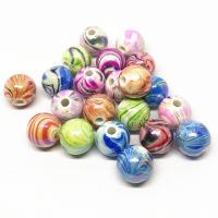 Acrylic Jewelry Beads Round stoving varnish DIY Sold By Bag