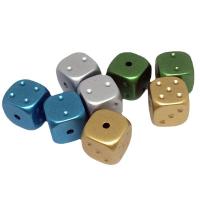 Acrylic Jewelry Beads, Dice, stoving varnish, DIY, more colors for choice, 14mm, Sold By PC