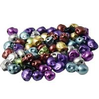 Akryl smycken pärlor, Skull, ugnstorkande lack, DIY, blandade färger, 12mm, Ca 600PC/Bag, Säljs av Bag