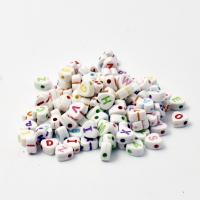 Acrylic Beads, Heart, DIY & enamel, more colors for choice, 5x7mm, Approx 3500PCs/Bag, Sold By Bag