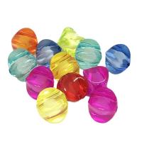 Bead i Bead Akryl perler, ovntørrende lak, du kan DIY & forskellig størrelse for valg, blandede farver, Solgt af Bag