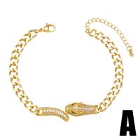 Brass Bracelet with 2 extender chain gold color plated & micro pave cubic zirconia & for woman green nickel lead & cadmium free Length 4.7 Inch Sold By PC