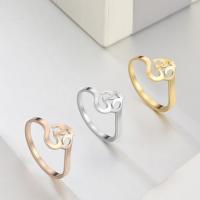 Prst prsten z nerezové oceli, 304 Stainless Steel, módní šperky & různé velikosti pro výběr & pro ženy, více barev na výběr, 2*1mm,9.8mm, Prodáno By PC