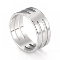 Edelstahl Ringe, 304 Edelstahl, Modeschmuck & verschiedene Größen vorhanden & für den Menschen, keine, 8x1mm, verkauft von PC