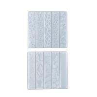 DIY Epoxy Mold Set, Silicone, different designs for choice, white, 148x158x7mm, Sold By PC