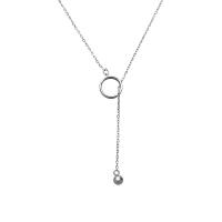 Sterling Sølv Halskæder, 925 Sterling Sølv, platineret, mode smykker & for kvinde, 450mm, Solgt af PC