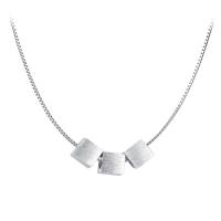 925 Sterling Silver Necklaces, platinum plated, fashion jewelry & for woman, 450mm, Sold By PC