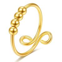 Brass δάχτυλο του δακτυλίου, Ορείχαλκος, επιχρυσωμένο, Ρυθμιζόμενο & κοσμήματα μόδας & για τη γυναίκα, περισσότερα χρώματα για την επιλογή, Sold Με PC