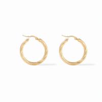 Titanium Steel Hoop Earring plated & for woman 30mm Sold By Pair