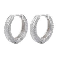 Brass Huggie Hoop Earring plated fashion jewelry & for woman Sold By Pair