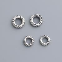 925 Sterling Silver Linking Ring, Donut, vintage & DIY & different size for choice, silver color, Sold By PC