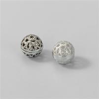 925 Sterling Silver Spacer Bead Round DIY & hollow Sold By PC