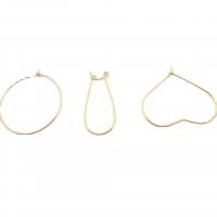 Brass Earring Drop Component 14K gold plated DIY nickel lead & cadmium free Sold By PC