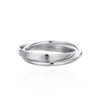 Cеребряное кольцо, Серебро 925 пробы, Платиновое покрытие платиновым цвет, разный размер для выбора & Женский, продается PC