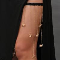 Cink Alloy Noga lanac, zlatna boja pozlaćen, modni nakit & za žene, nikal, olovo i kadmij besplatno, 40-70cm, Prodano By PC