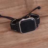 Watch Bands Nylon with Lava knit DIY black 135mm Sold By PC