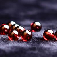 Naturlig granat perler, Garnet, Runde, poleret, du kan DIY & forskellig størrelse for valg, vinrød farve, Solgt af PC
