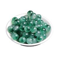 Natural Chalcedony Bead Grass Chalcedony Round polished DIY green Sold By PC
