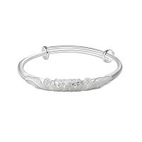 Brass Bracelet & Bangle silver color plated for woman nickel lead & cadmium free 7.80mm Inner Approx 60mm Sold By PC