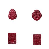 Pingentes Cinnabar, Laca esculpida, polido, DIY & Vario tipos a sua escolha, vermelho, vendido por PC